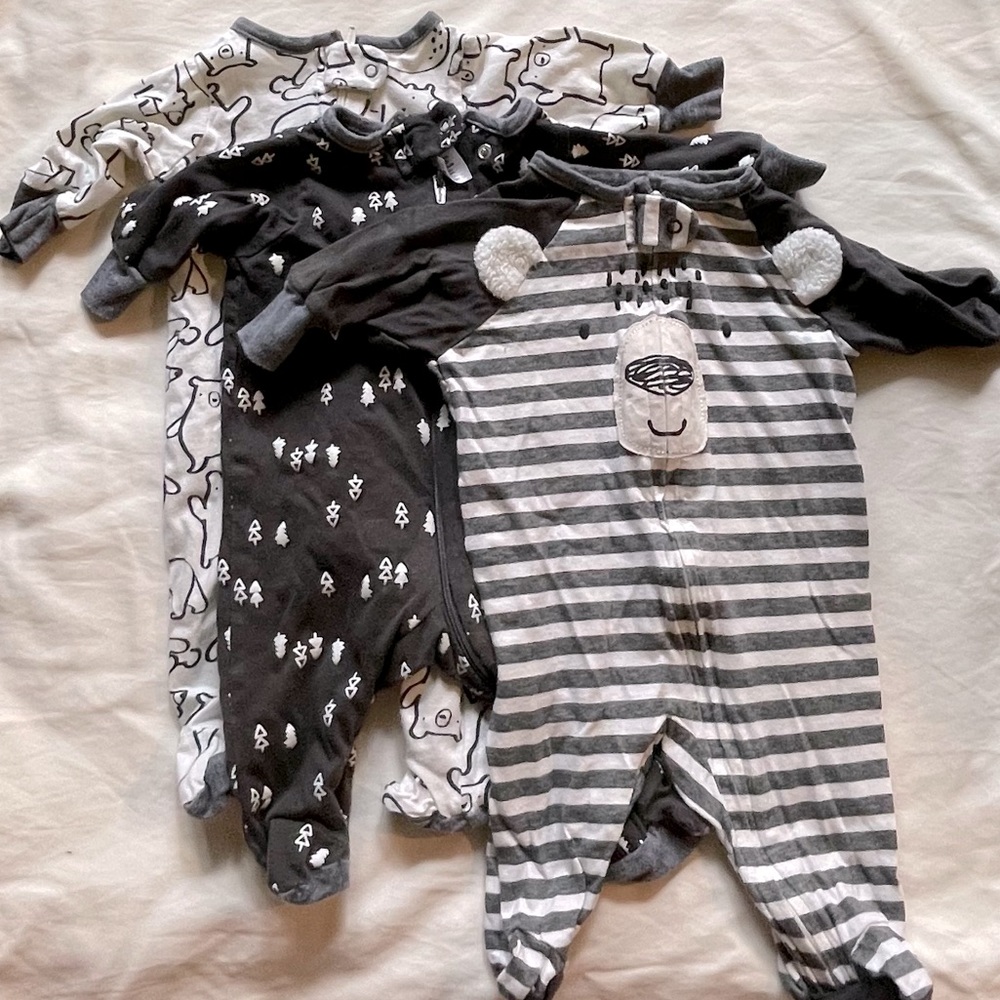 Three-Pack Gender Neutral NB Sleepers